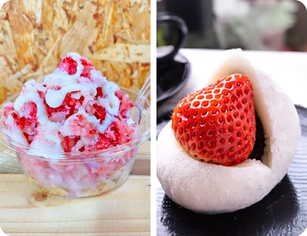 >削りイチゴ/イチゴ大福